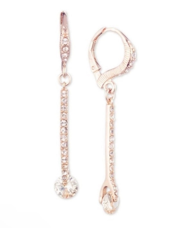 Givenchy Jewelry - Givenchy Crystal Linear Dangle Teardrop Earrings